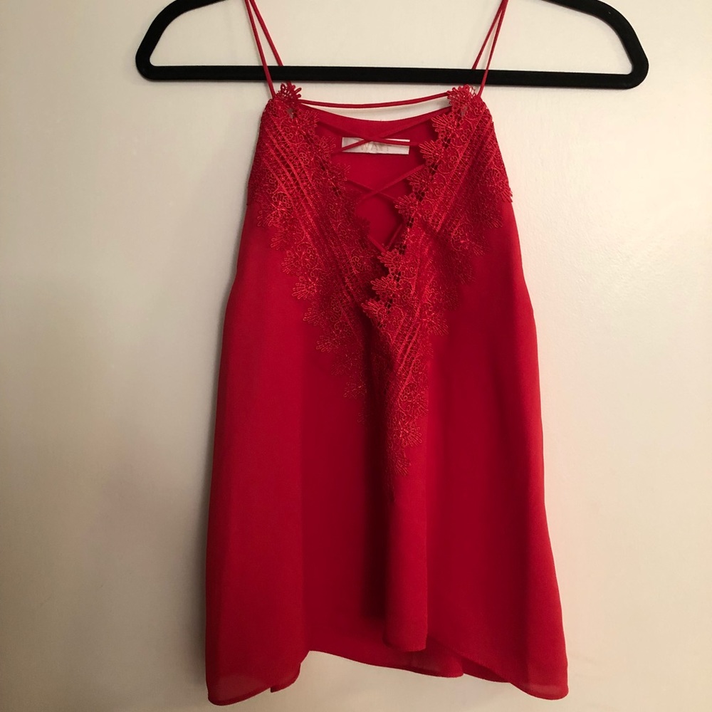 Wayf Posie camisole in Red. Never worn